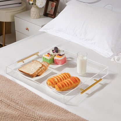 Large Clear Acrylic Serving Tray - Image 2