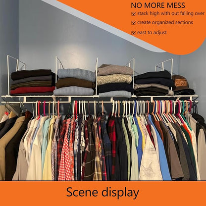 shelf dividers, create 40% more closet space, 12 inch wire shelf dividers - Image 5