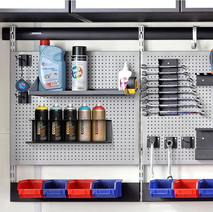 Touri 6 Pack Spray Can Holder for Garage and Workspace, Wall-Mounted Steel - Image 6