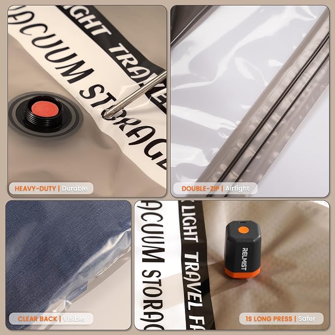 20 Pack Travel Vacuum Storage Bags - Image 7
