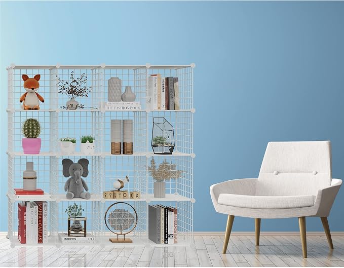 HUBSON Wire Cube Storage Organizer, Book/Toy/Craft/Potted Plants and Pet Closet - Image 2