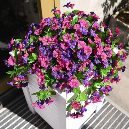 INQCMY Artificial Flowers for Outdoor Spring Summer Decoration Faux Silk - Image 3