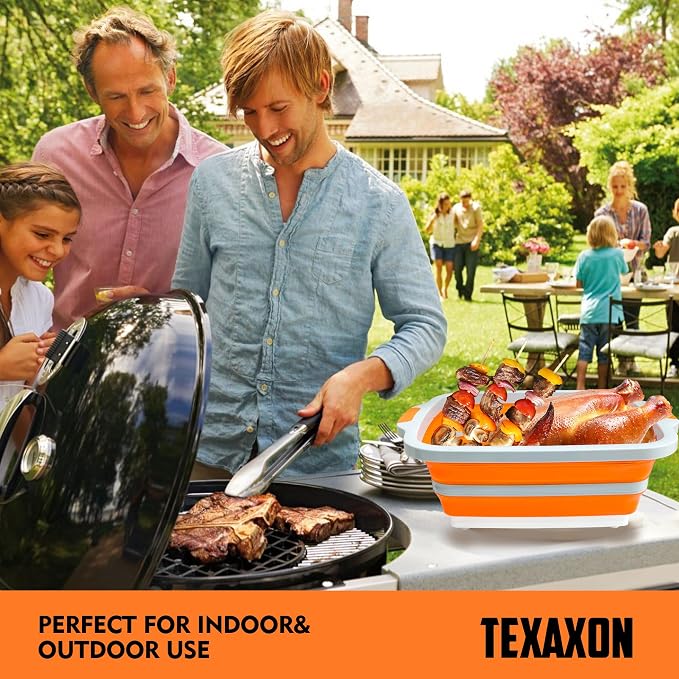 8L/16L BBQ Prep Tub with Cutting Board, Lid & Complimentary Mitts/Gloves – - Image 5