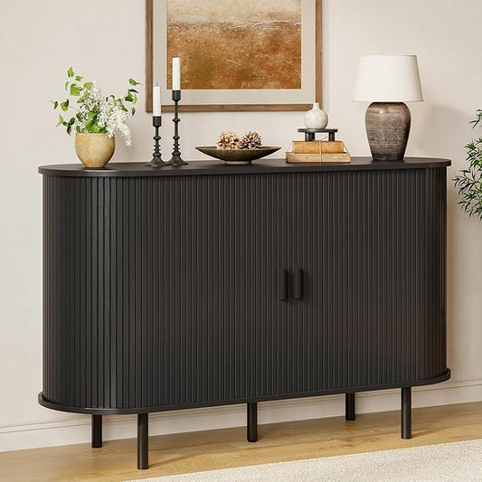Buffet Sideboard Cabinet with Storage, Modern Accent Coffee Bar Console Table by ComfyCorner