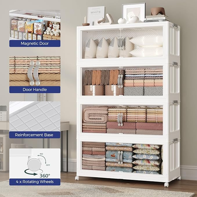 640QT Extra Large Stackable Storage Bins - Image 7