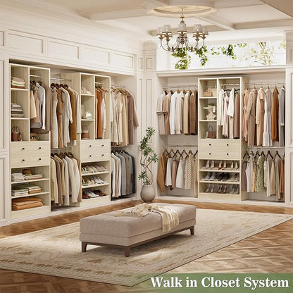 Besiost Closet System, 4.2–8.8 FT Closet Organizer - Image 8