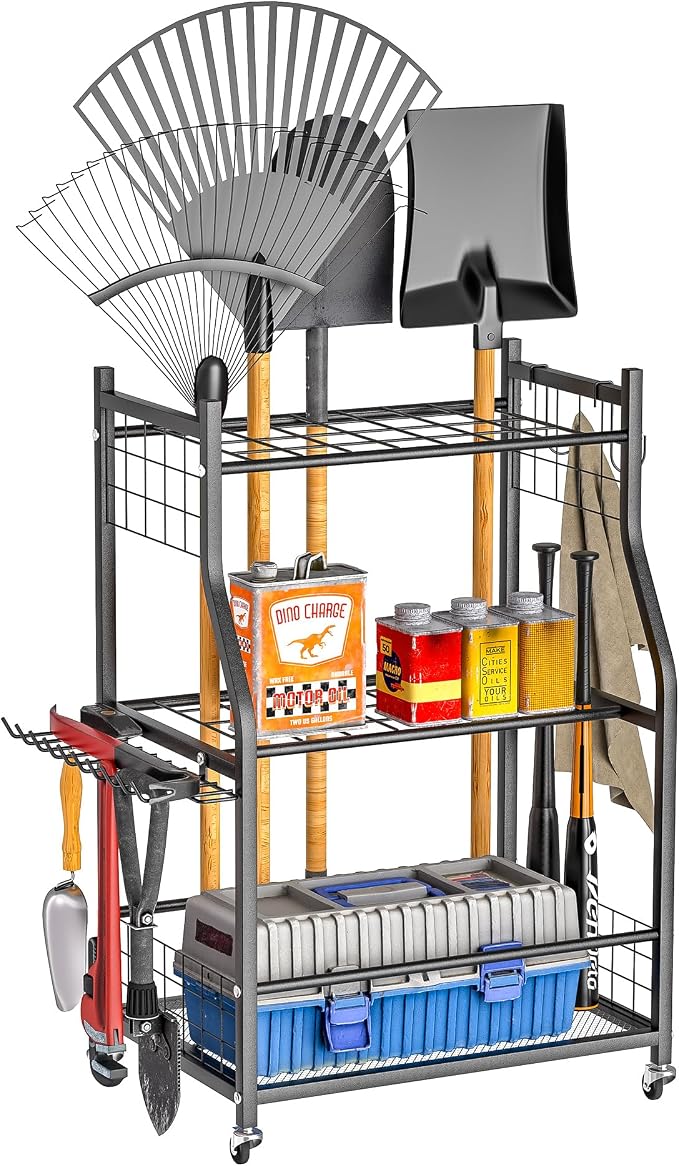 Ultrawall Garden Tool Organizer, Yard Tool Storage Stand by UltrawallGarageTools