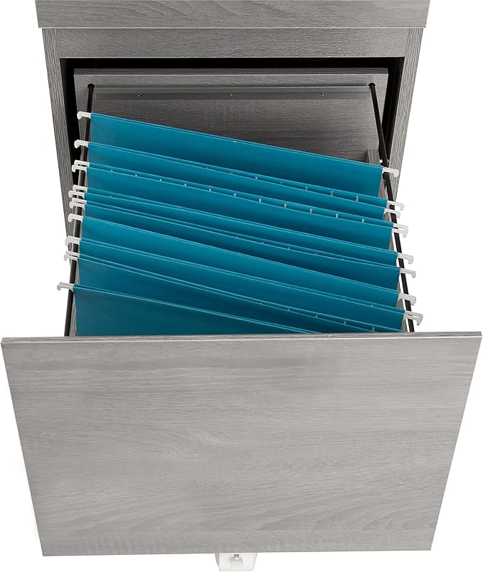 Techni Mobili Rolling Lock and Storage 2 Drawer Vertical Filing Cabinet - Image 9