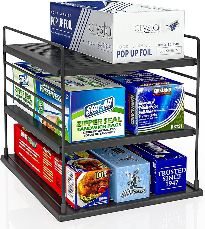 Pantry Organizer- Divided Compartment Holder by WANCHIY