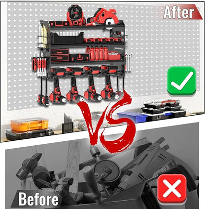 Power Tool Organizer Wall Mount, Metal Power Tool Storage Rack - Image 4