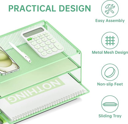 DALTACK 3 Tier Letter Tray Paper Organizer - Image 4