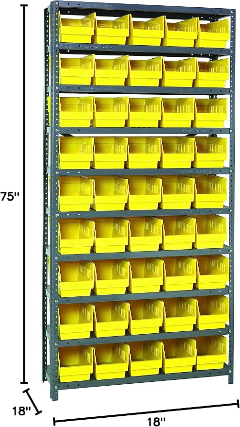 Quantum Storage Systems 1875-204YL Store More Steel Shelving Unit - Image 2