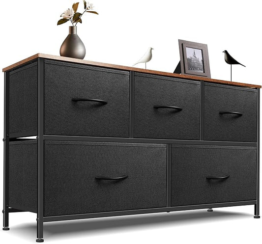 Dresser for Bedroom with 5 Drawers, Chest of Drawers, Storage Drawers Organizer by Sonharlar