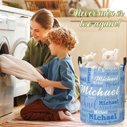 Custom Name Laundry Hamper, Personalized Laundry Baskets - Image 7