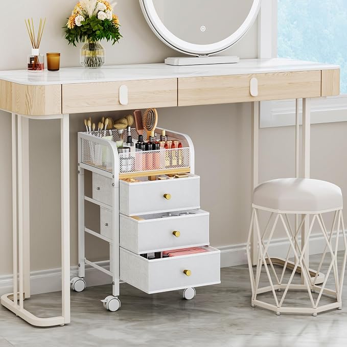 SWTYMIKI Rolling Makeup Organizer Cart - Image 3