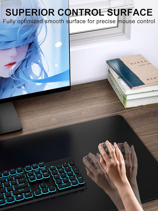 TopMade Mouse Pad with 15W Wireless Charging & Phone Holder, 31.5" x 15.75" XXL - Image 4