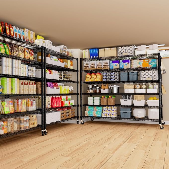 PrimeZone 6 Tier 80.7" H x 55.5" W x 24" D Wire Shelving - Image 9