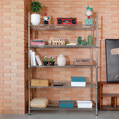 Land Guard 5 Tier Chrome Storage Racks and Shelving - Image 2