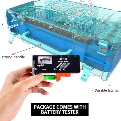 ALCYON Large Capacity 269 Battery Organizer Storage Case - Image 4