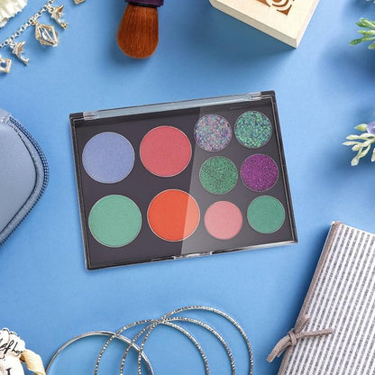 Magnetic Makeup Palette with Clear Top, Empty Eyeshadow Pan Dispensing Storage - Image 5