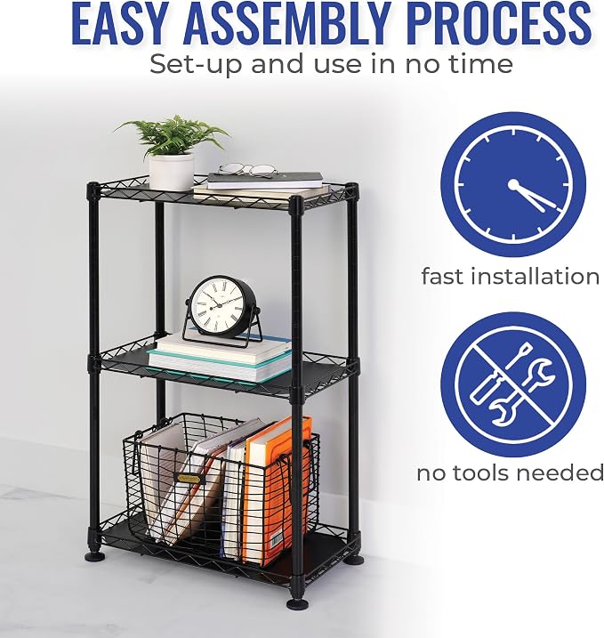 SafeRacks - NSF Certified Storage Shelves, Heavy Duty Steel Wire Unit - Image 4