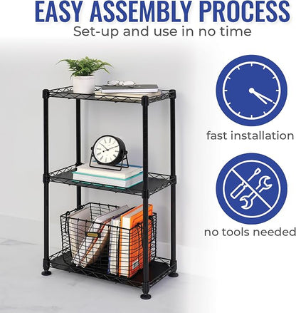 SafeRacks - NSF Certified Storage Shelves, Heavy Duty Steel Wire Unit - Image 4