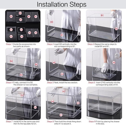 DILIBRA 2 Packs Plastic Stackable Storage Organizer Bins - Image 7
