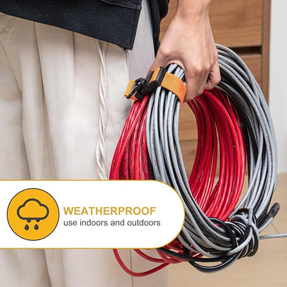 12 Pack 17 Inch Adjustable Extension Cord Holder Organizer - Image 5