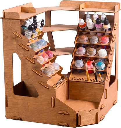 Plydolex Plywood Corner Model Paint Organizer by PLYDOLEX