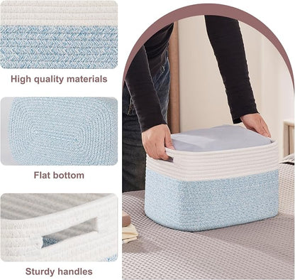 OIAHOMY 4 Pack Storage Baskets for Organizing, Basket for Shelves - Image 3