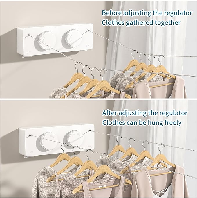 JOOM Retractable Clothesline Indoor Outdoor Clothes Line - Image 4