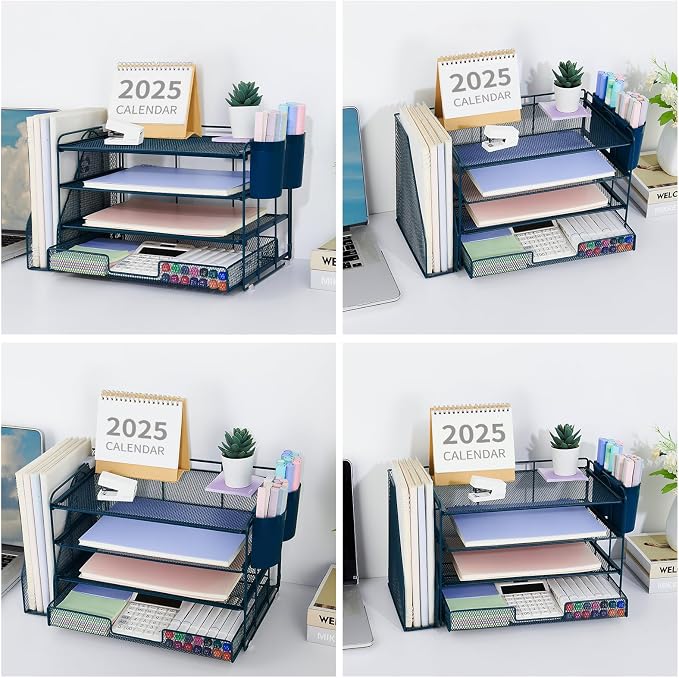 OPNICE Desk Organizer, 4-Tier Desktop File Organizer - Image 4