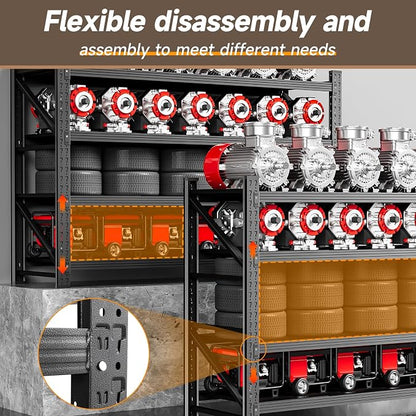 5000LBS Metal Garage Shelving Unit 71" W Storage Shelves Heavy Duty 4 Tier - Image 4