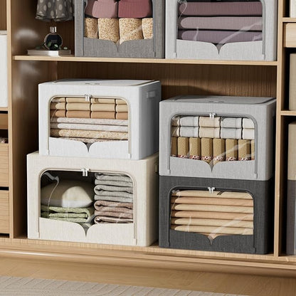 FHSQX 3 Pack Clothes Storage Bins - Image 6