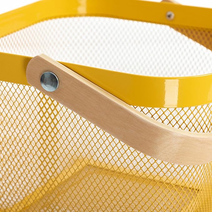 AJIODA Metal Mesh Steel Basket, Storage Organizer Basket Multi-functional - Image 3