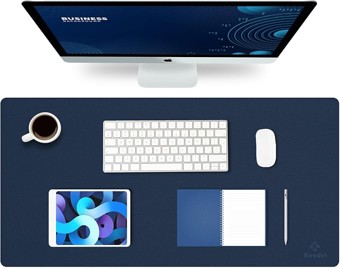 K KNODEL Large Office Leather Desk Mat, Mouse and Keyboard Pad, Computer and - Image 7