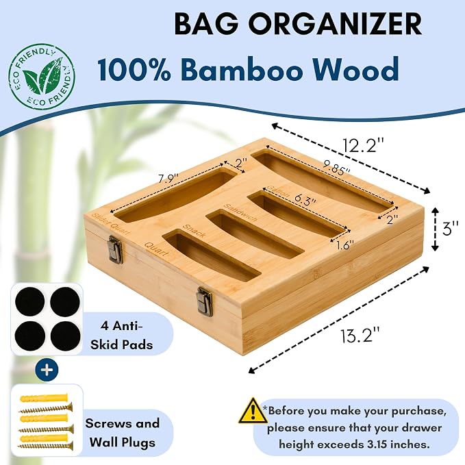 Storage Bag Holder, Baggie Organizer - Image 3