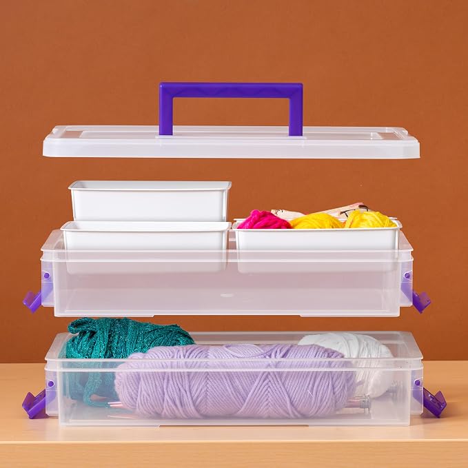IRIS USA 9 Qt. Plastic Craft Storage Container Bins - Image 10
