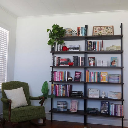 Nathan James Theo 6-Shelf Tall Bookcase, Wall Mount Bookshelf - Image 5