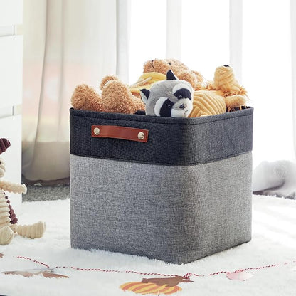 HNZIGE Fabric Cube Storage Baskets Bins Cube Baskets 11x11, Foldable Storage - Image 7