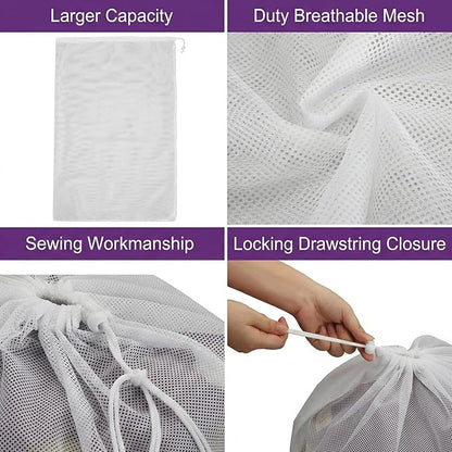 Nicunom 6 Pack Mesh Laundry Bag - Image 3