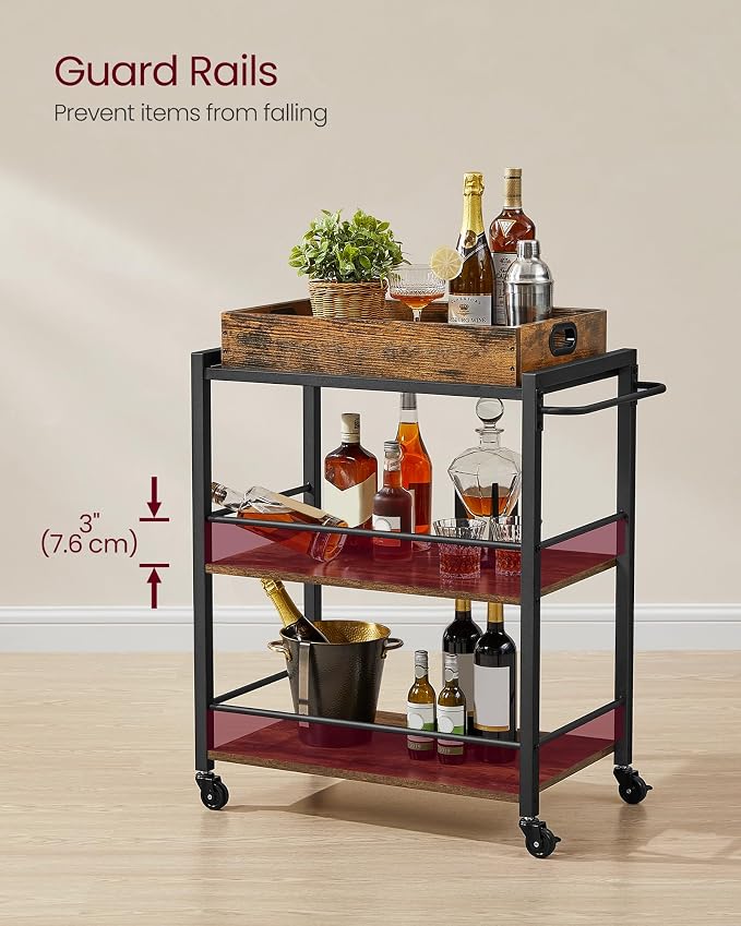 VASAGLE Kitchen Serving Cart - Image 6