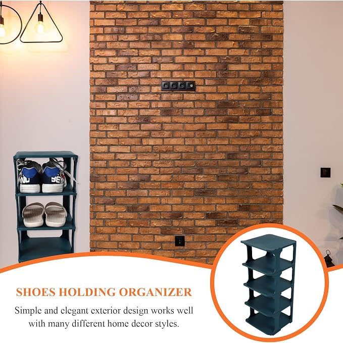 Garneck Multi-layer Plastic Shoe Organizer Rack Sturdy Walkway Storage Shelf - Image 5
