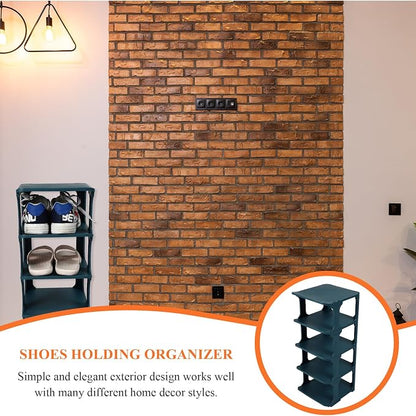 Garneck Multi-layer Plastic Shoe Organizer Rack Sturdy Walkway Storage Shelf - Image 5
