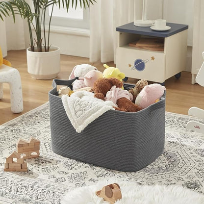 95L Extra Large Blanket Basket, Nursery Blanket Storage - Image 5