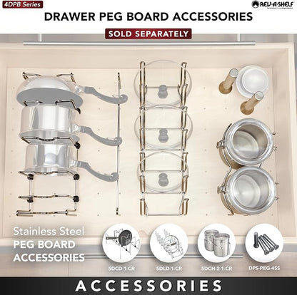 Rev-A-Shelf Trimmable Pegboard Drawer Divider Organizer, Trim to Fit Wooden - Image 6