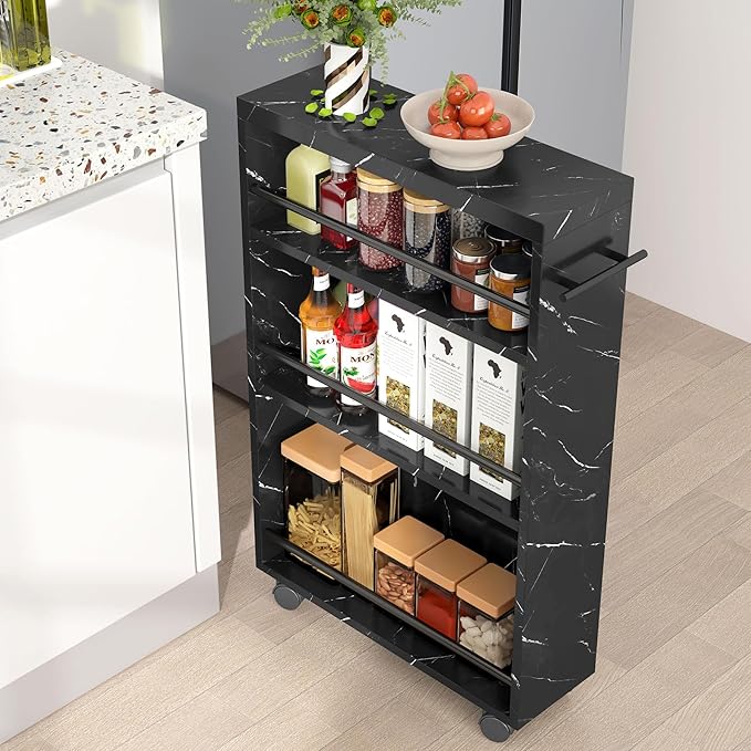 Tribesigns Slim Storage Cart, Rolling Narrow Kitchen Cart on Wheels by Unknown