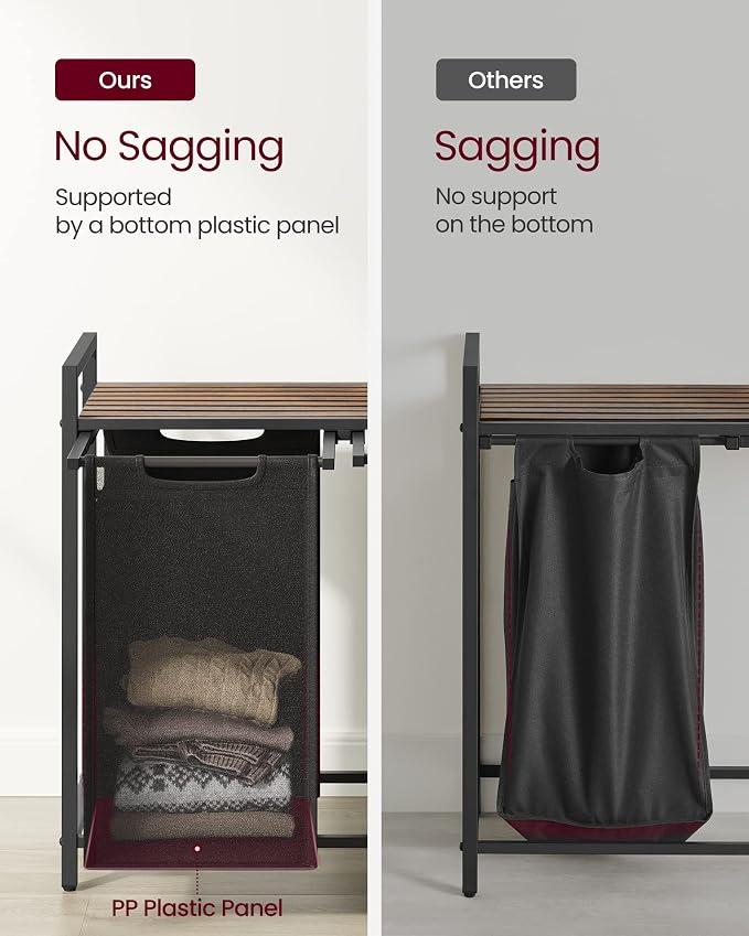 VASAGLE Laundry Hamper, Laundry Basket, Laundry Sorter - Image 6