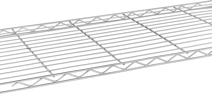 Whitmor 1 Tier Shelving Units, Wire Rack Storage Organizer - Image 5