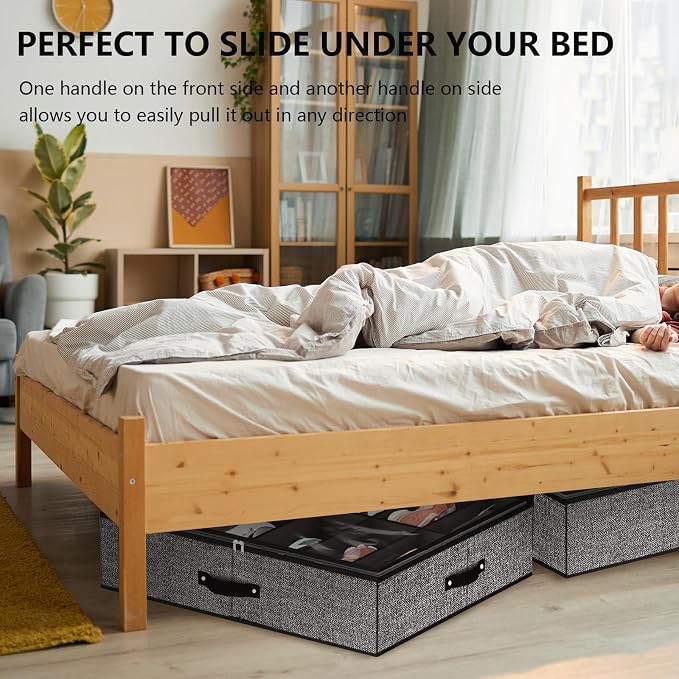 homyfort Under Bed Shoe Storage Organizer - Image 9